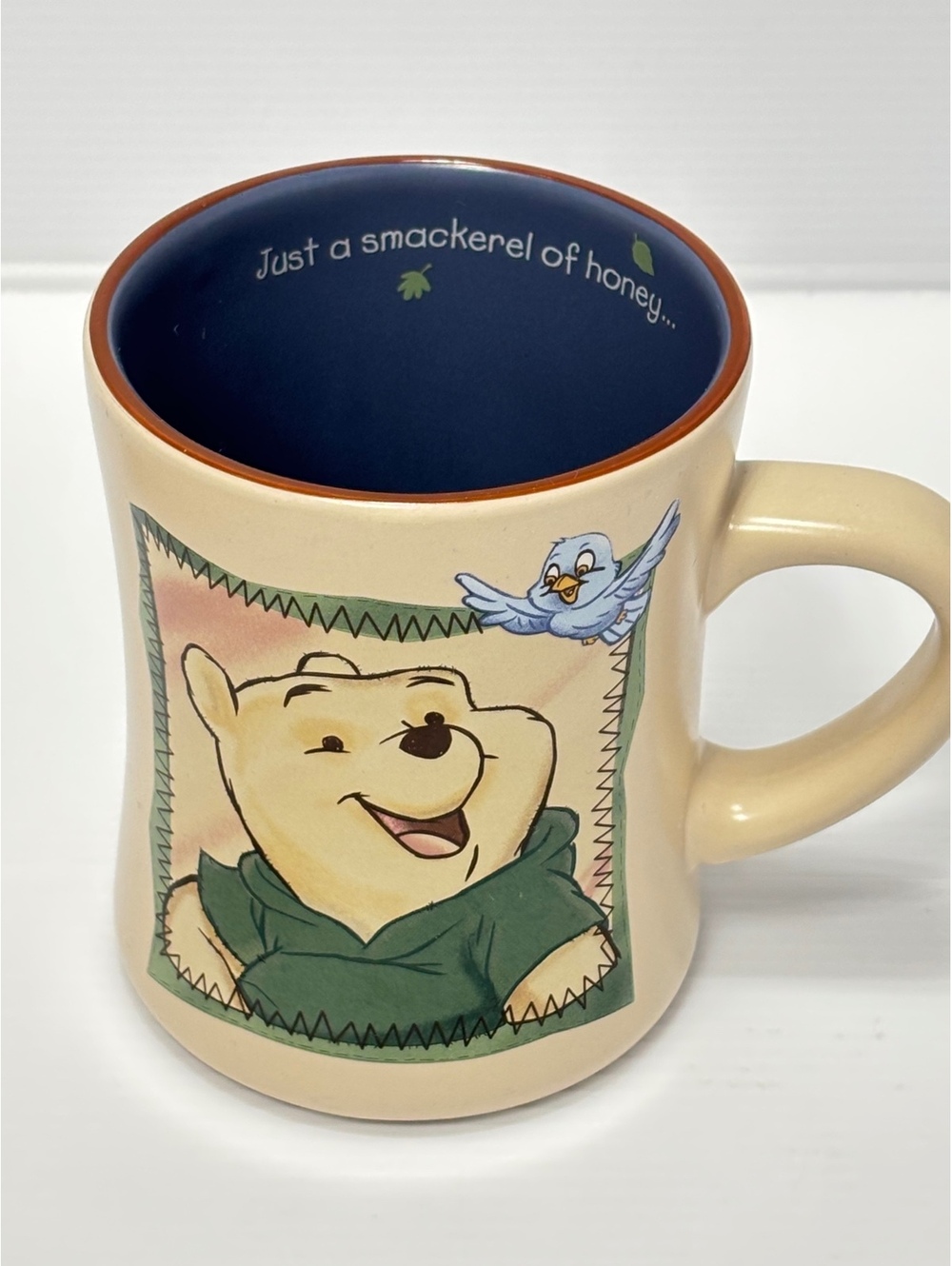 Vintage Winnie the Pooh Ceramic Coffee Mug "Just a Smackerel of honey" Cup - GUC